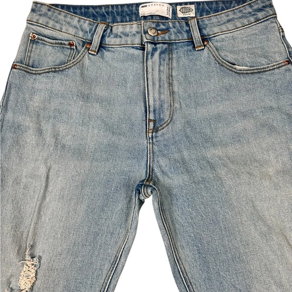 ASOS distressed straight leg jeans, 32x32, mid-wash denim - Picture 8 of 10